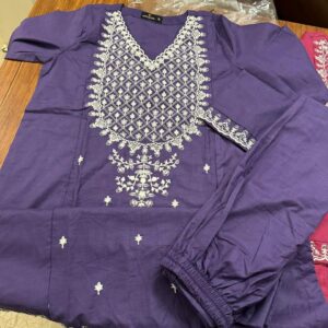 asim jofa luxury embroidered 3 piece suit (ajlb 3641601)