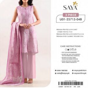 classic white lawn suit 3 piece unstitched sylb 0001