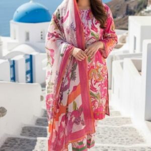 stella regalia 3 piece printed lawn suit (srlb 454611)