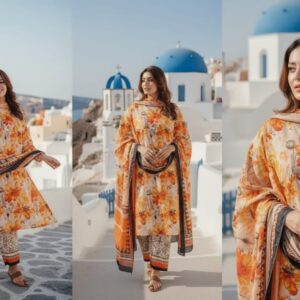 stella regalia 3 piece printed lawn suit (srlb 454611)