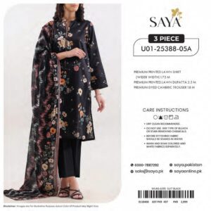 classic lawn suit 3 piece unstitched sylb 00010