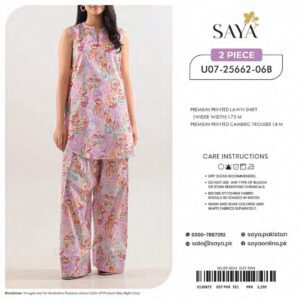 saya 2 piece lawn suit summer collection
