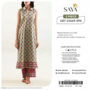 saya 2 piece lawn suit summer collection