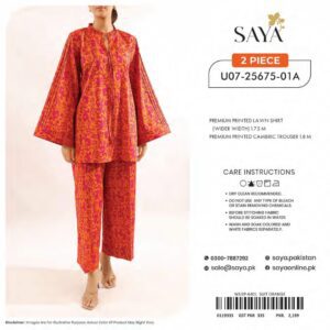 saya 2 piece lawn suit summer collection