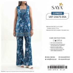 saya 2 piece lawn suit summer collection