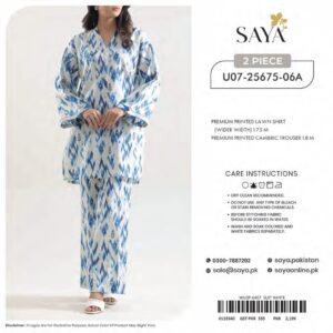 saya 2 piece lawn suit summer collection