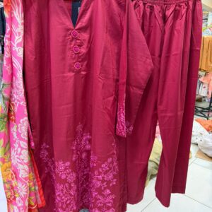 alkaram 3 piece embroidered lawn stitched suit premium fabric aklb 0018